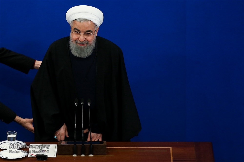 نشست خبری حسن روحانی رئیس جمهور ایران