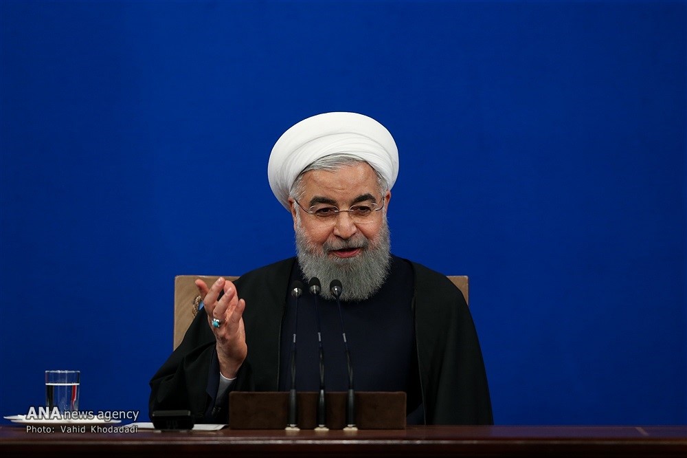 نشست خبری حسن روحانی رئیس جمهور ایران