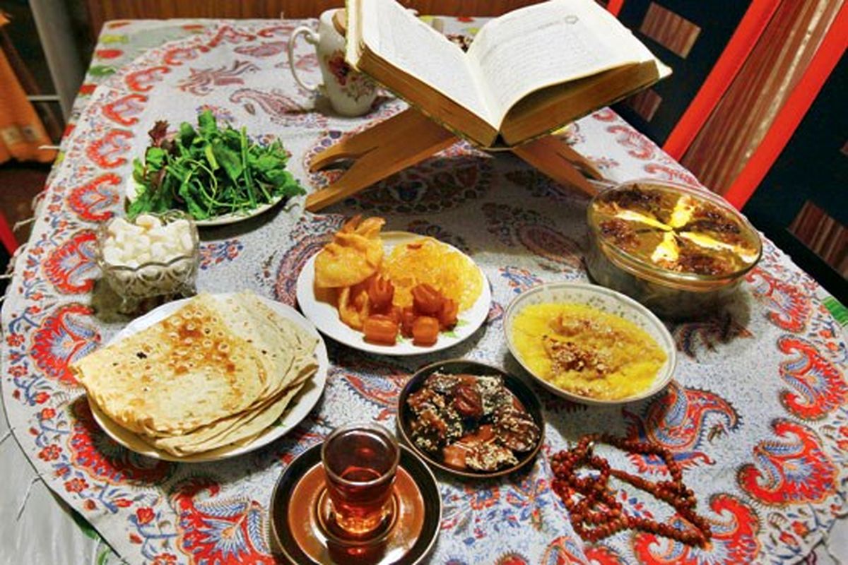 سفره افطار افطاری سحری روزه