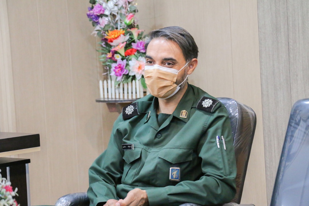 دیدار فضلالله سلمانپور فرمانده ناحیه مقاومت بسیج شهرستان اوز با رئیس دانشگاه آزاد اسلامی واحد اوز