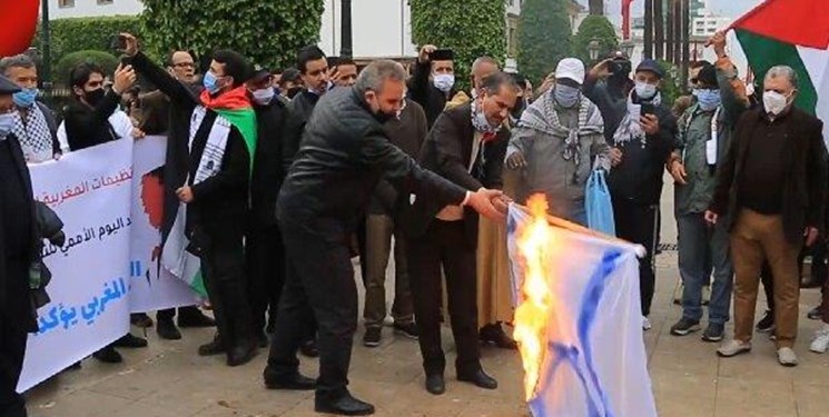 تظاهرات ضد صهیونیستی مغرب