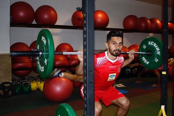 امید عالیشاه تمرین پرسپولیس