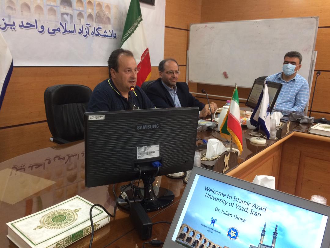 نشست مشترک نماینده دانشگاه رومانی با مسئولان دانشگاه آزاد اسلامی یزد