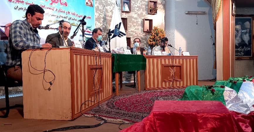 مناظره نقد و بررسی برنامه‌ها و عملکرد کاندیداهای ریاست جمهوری در دانشگاه آزاد اسلامی قائم‌شهر