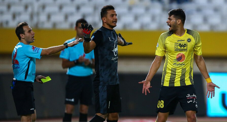 سپاهان پرسپولیس اعتراض به داوری