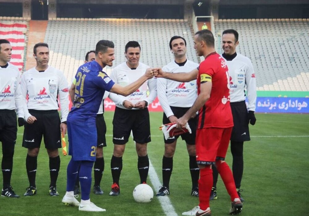 سید جلال حسینی وریا غفوری دربی استقلال پرسپولیس