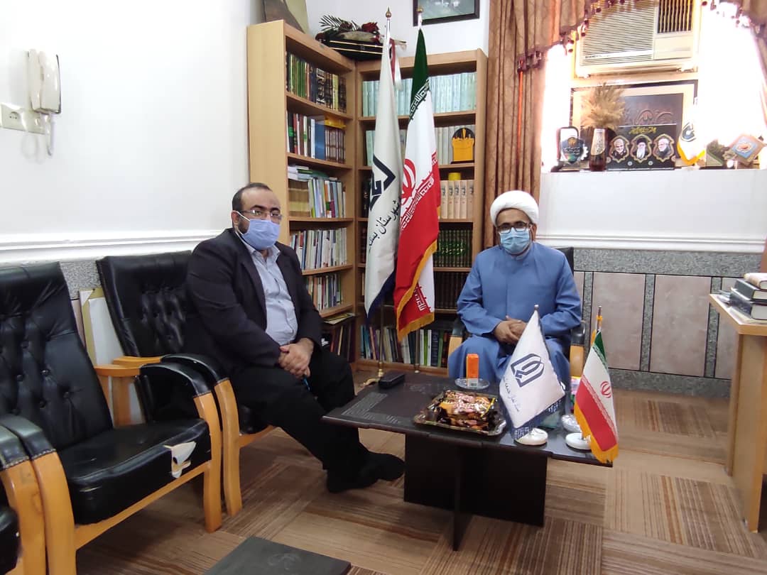 دیدار مهدی زارع رئیس واحد لارستان با امام جمعه شهرستان بستک