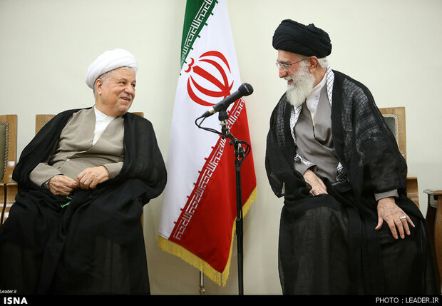 رهبر انقلاب با مرحوم هاشمیرفسنجانی