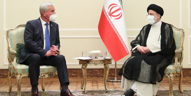 رئیسی و رئیس مجلس بلاروس