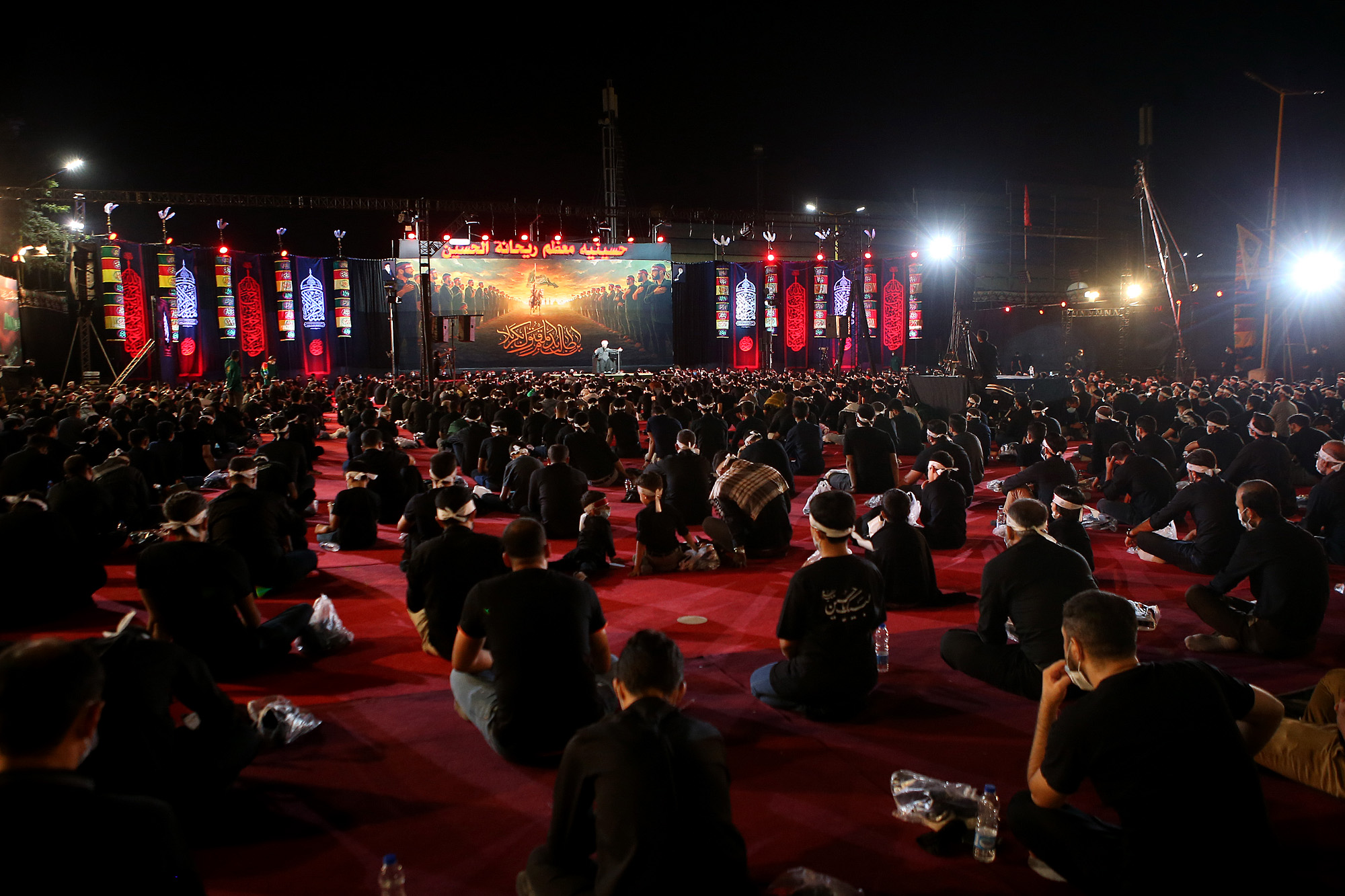 مراسم شب سوم ماه محرم در هیئت ریحانه الحسین