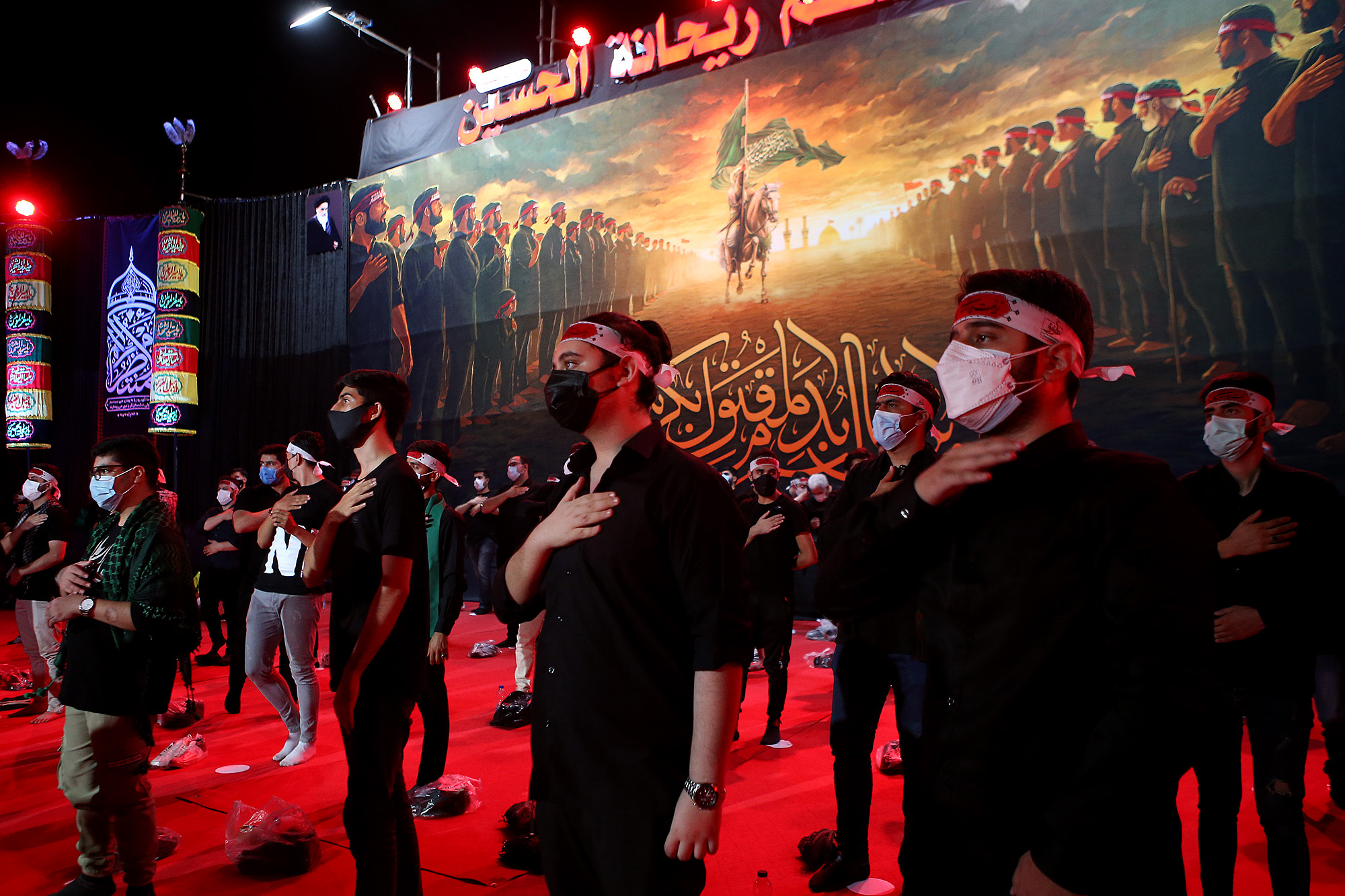 مراسم شب سوم ماه محرم در هیئت ریحانه الحسین