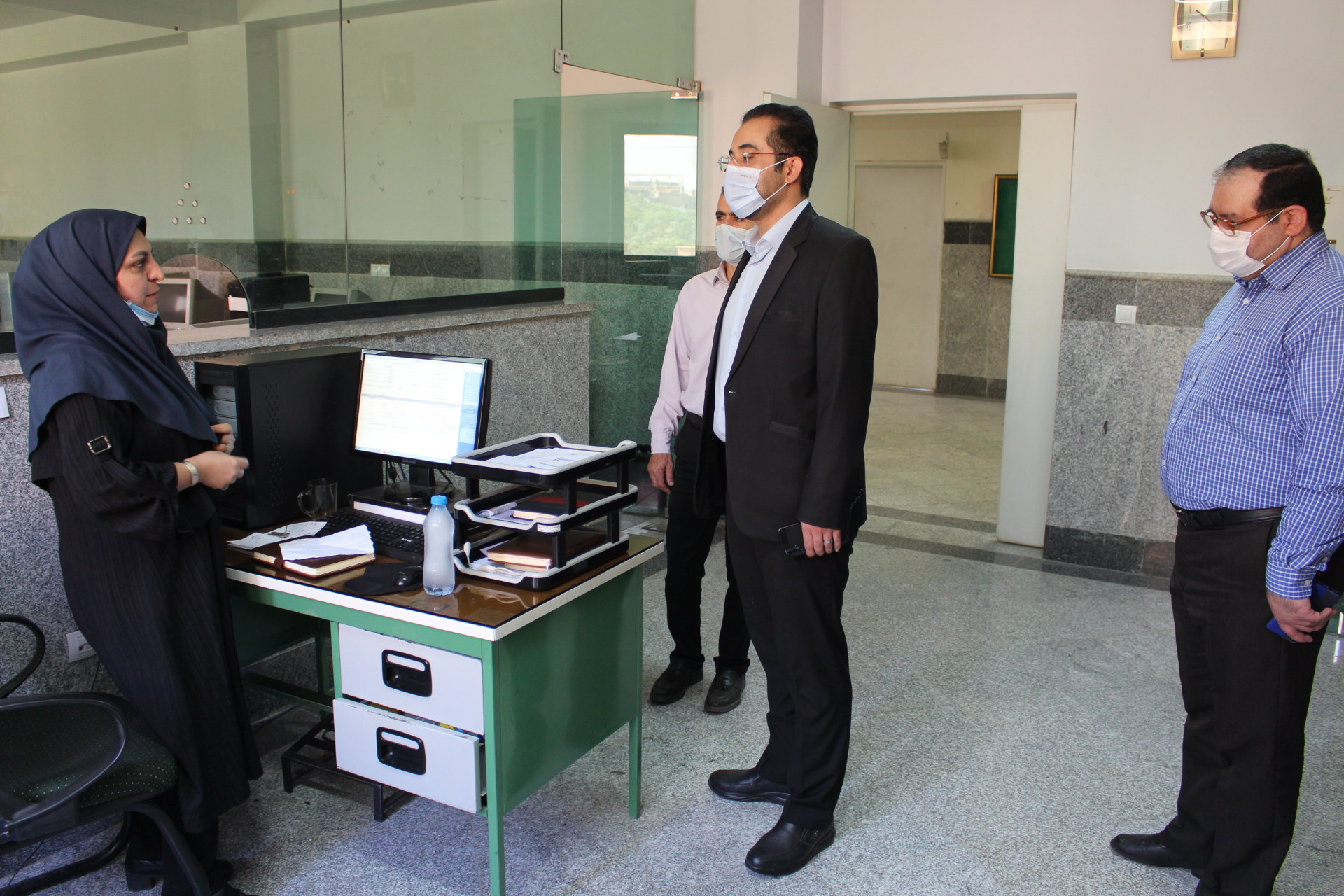 بازدید علیرضا صولت رئیس سمای ساوه از دانشکده مهارت و کارآفرینی