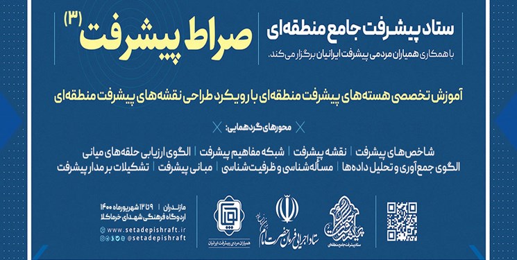 سومین دوره آموزش تخصصی هستههای پیشرفت منطقهای با عنوان صراط پیشرفت، به همت ستاد پیشرفت جامع منطقهای ستاد اجرایی فرمان حضرت امام (ره) برگزار میشود.