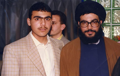 سیدحسن نصرالله و فرزند شهیدش