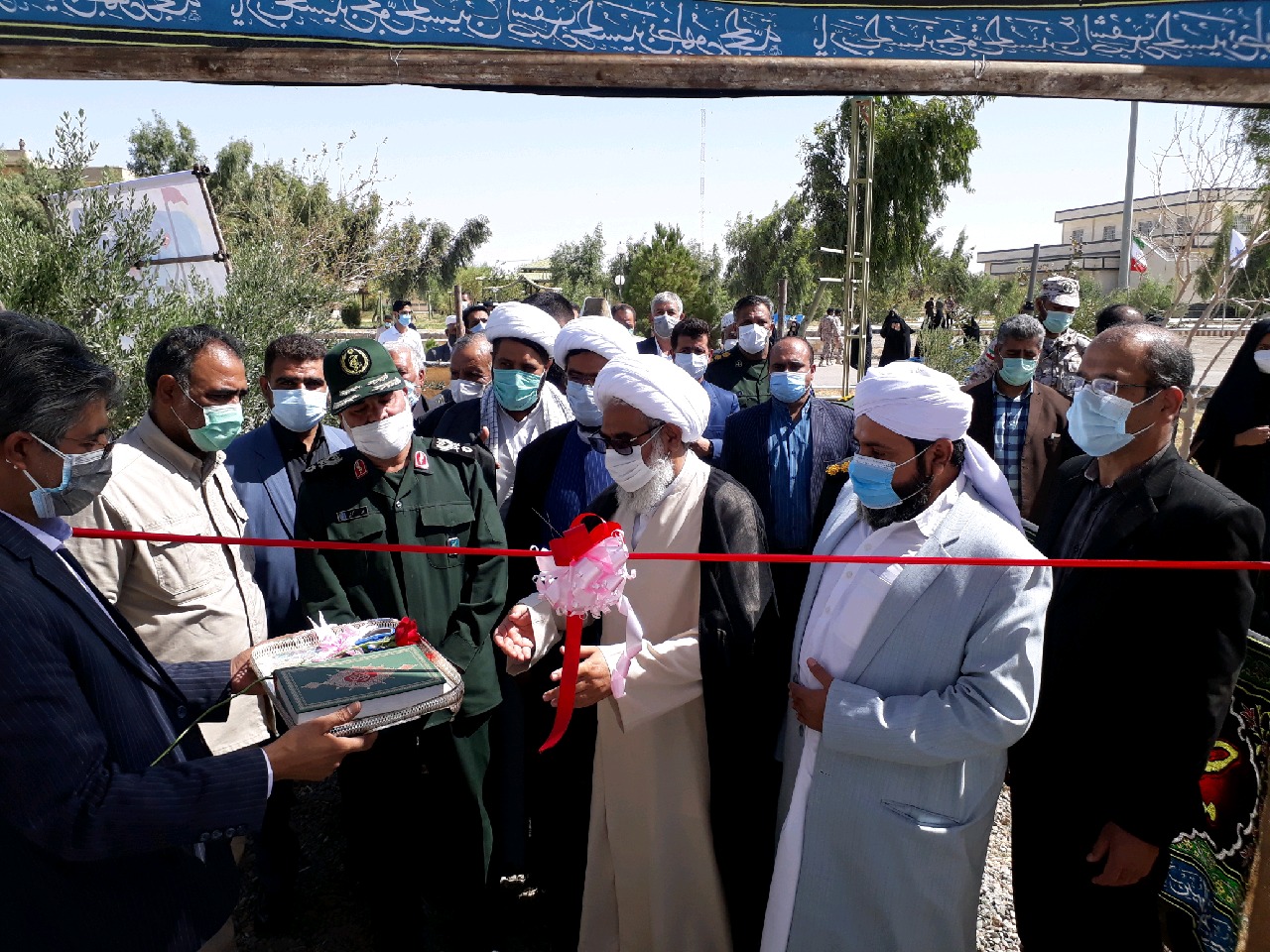 مراسم رونمایی از یادمان شهدای گمنام دانشگاه آزاد اسلامی واحد بین‌المللی زابل