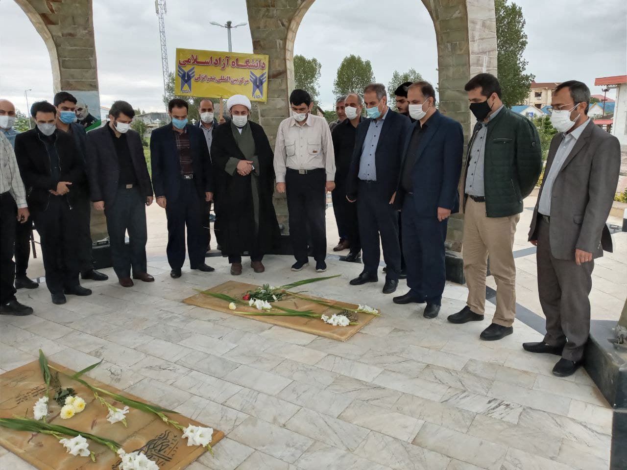 برگزاری مراسم جاماندگان پیاده‌روی اربعین حسینی در دانشگاه آزاد اسلامی بندرانزلی