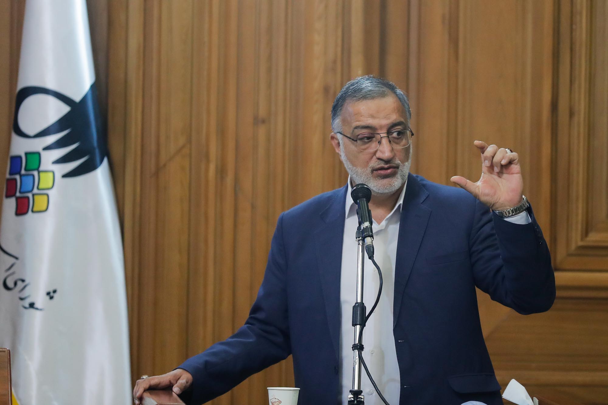 جلسه شورای شهر تهران با حضور زاکانی