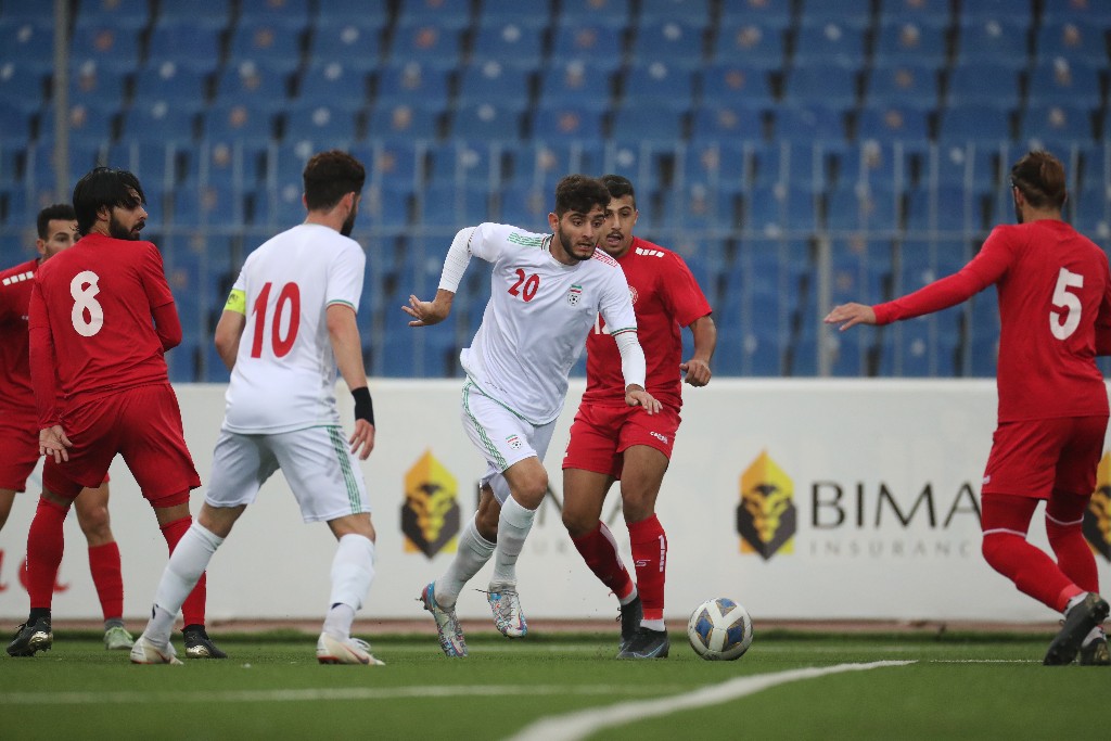 تیم فوتبال امید ایران لبنان