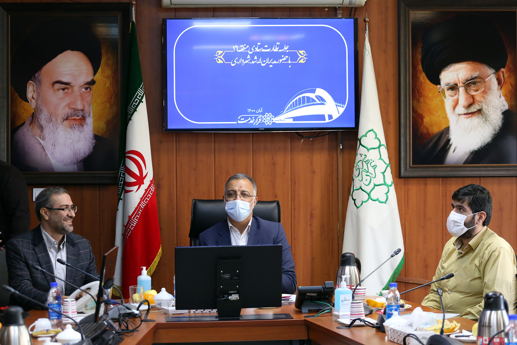 بازدید شهردار تهران از منطقه ۱۶ شهرداری تهران