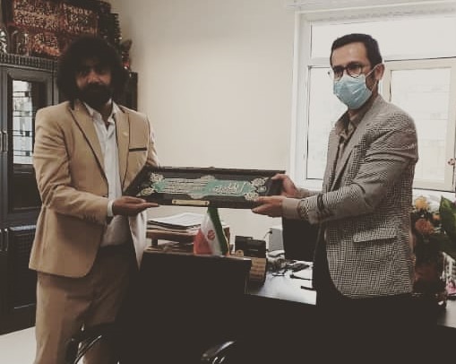 جعفر شریعتی رئیس دانشگاه آزاد داراب در دیدار با رئیس جدید اداره فرهنگ و ارشاد اسلامی شهرستان داراب