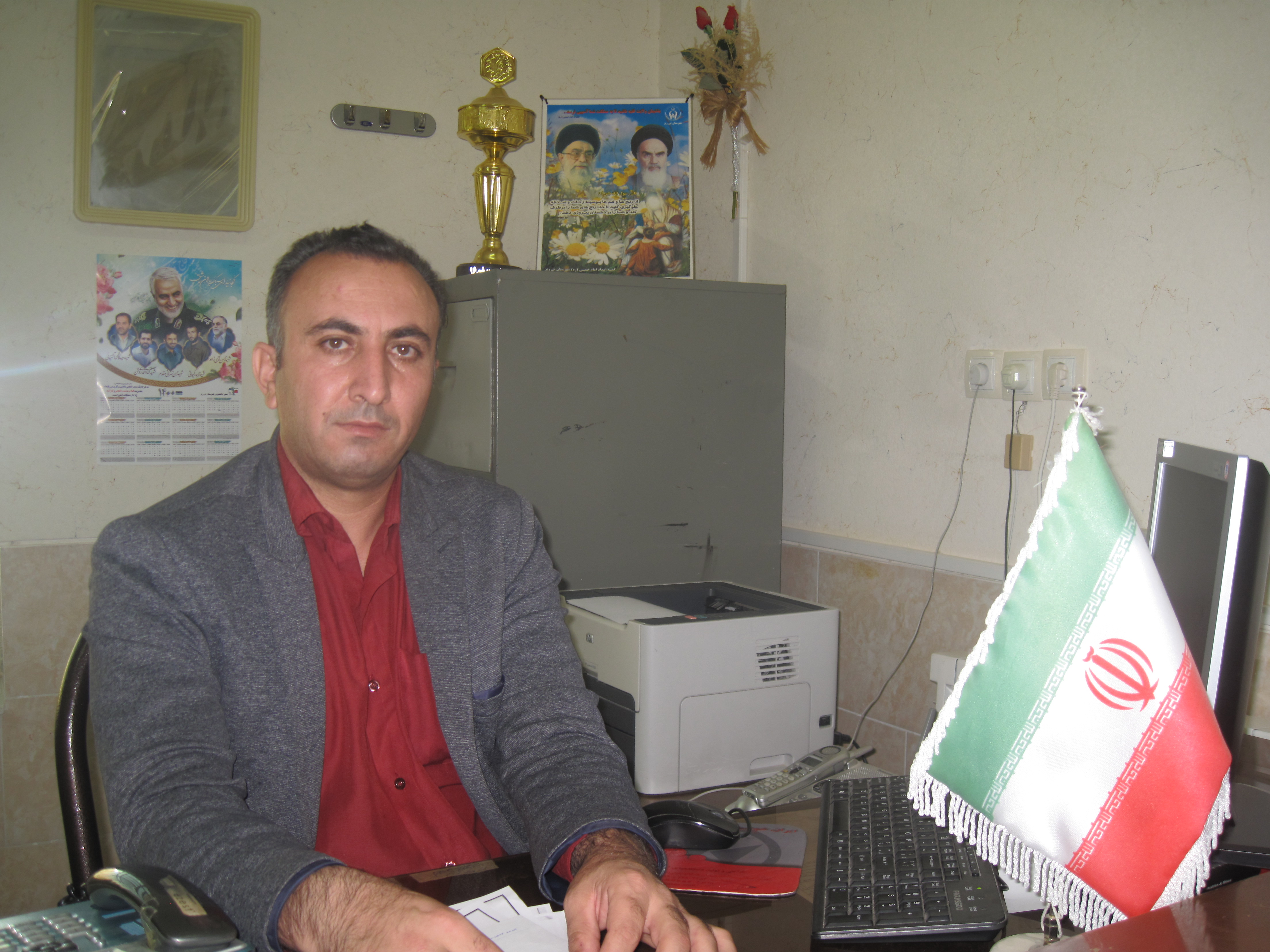 محمدحسین بیات معاون اداری مالی دانشگاه آزاد نیریز