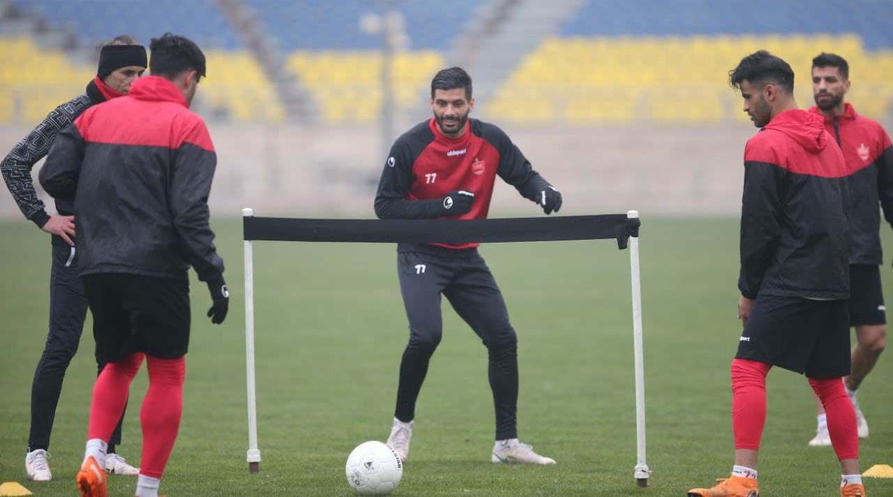 سعید آقایی تمرین پرسپولیس