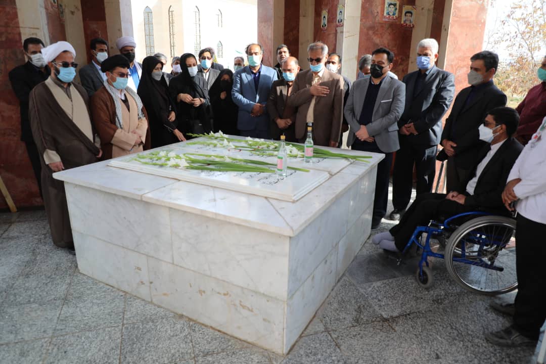 بدرقه شهید گمنام دانشگاه آزاد اسلامی زاهدان