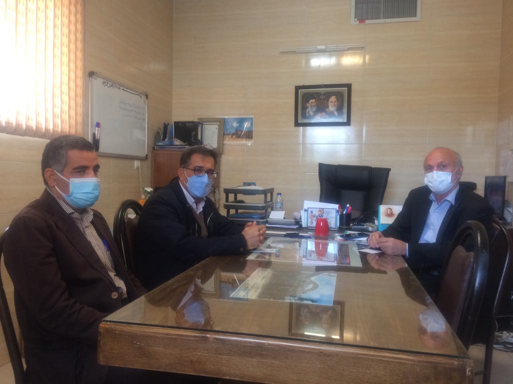 سراجالدین محبی رئیس دانشگاه آزاد زرقان در دیدار با مدیرعامل شرکت خدمات شهرک صنعتی زرقان