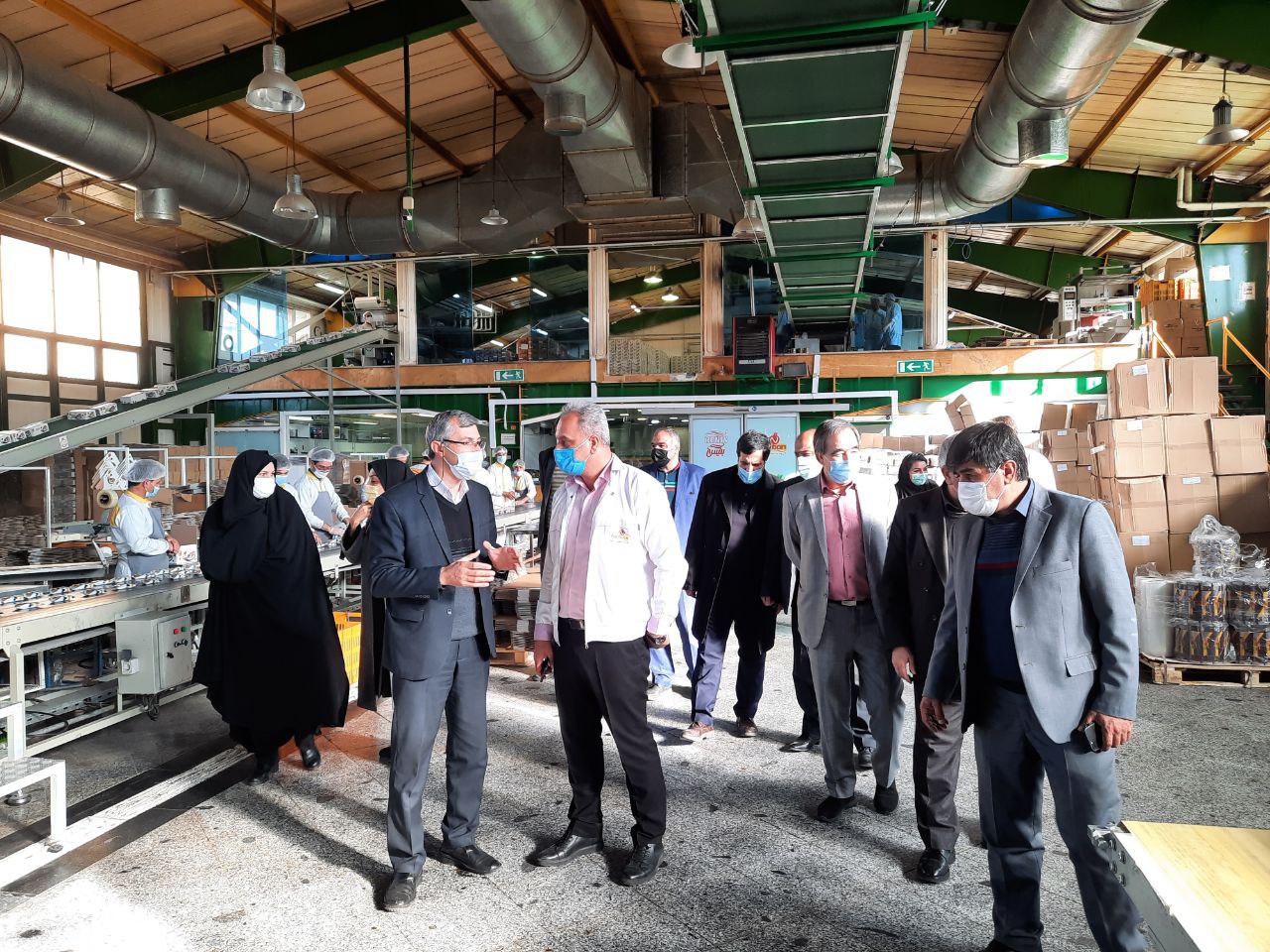 بازدید مدیران واحد شبستر از واحد تولیدی ارس