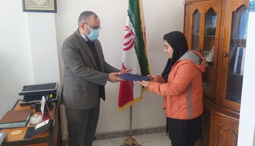 تجلیل از دانشجوی ورزشکار قهرمان دانشگاه آزاد اسلامی فریمان