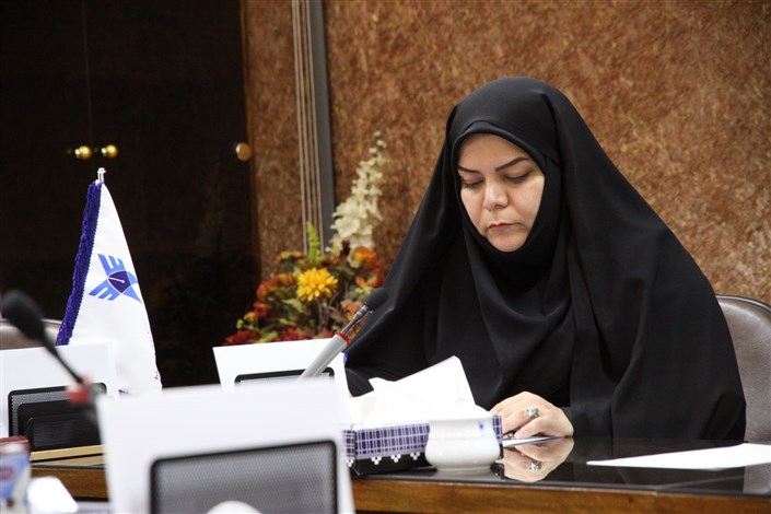 طاهره فهیمینجم رئیس باشگاه پژوهشگران جوان و نخبگان دانشگاه آزاد اسلامی واحد تهران مرکز