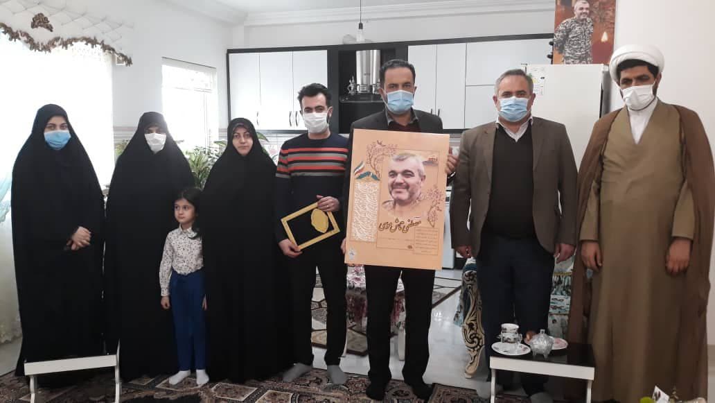 دیدار دانشگاهیان دانشگاه آزاد اسلامی رامسر با خانواده شهید مدافع حرم