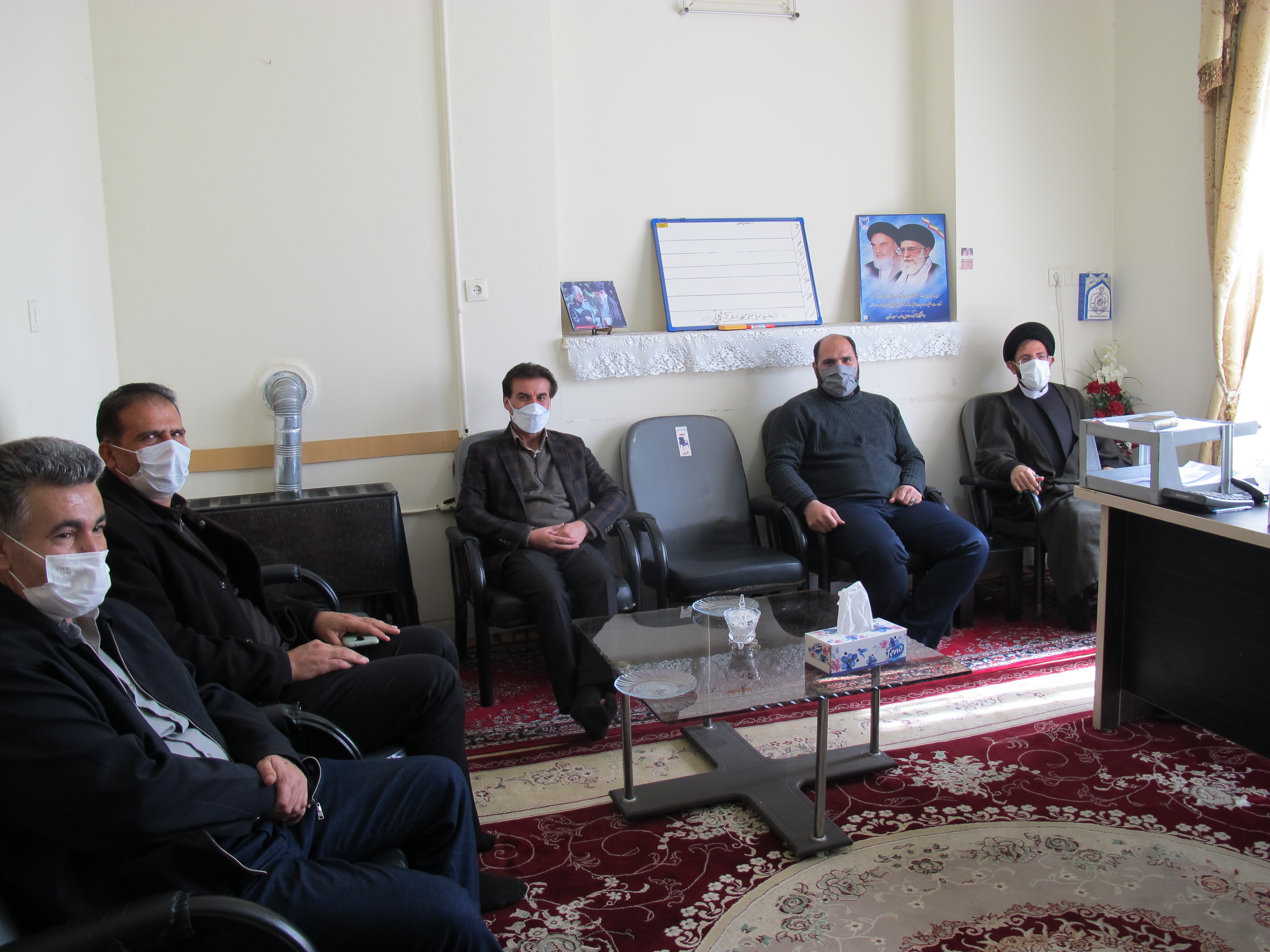 حجتالاسلام سیدعباس موسوی امام جمعه سروستان در دیدار هیئت رئیسه دانشگاه آزاد سروستان