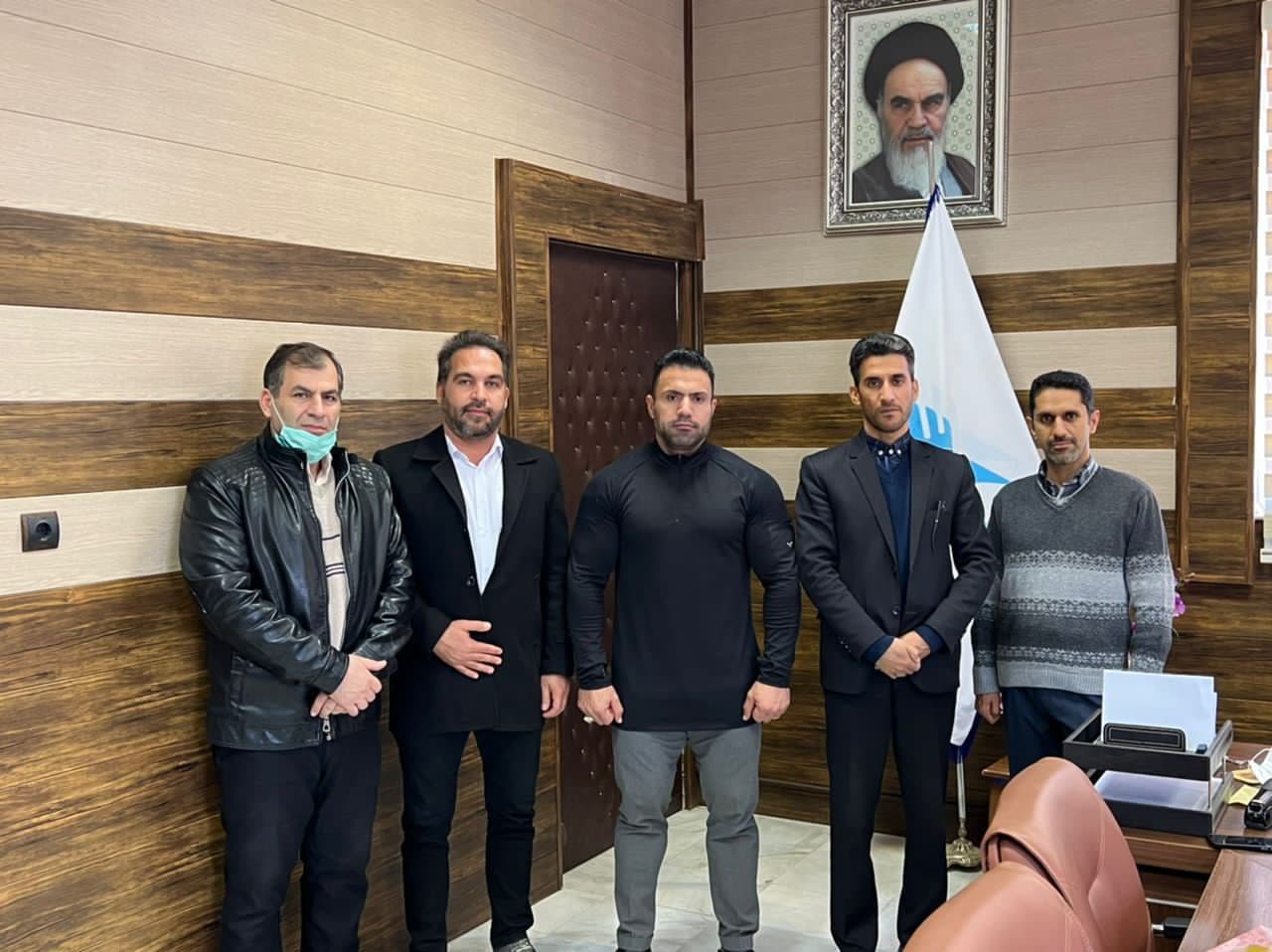 حضور مربی تیم ملی بدنسازی در دانشگاه آزاد اسلامی صحنه