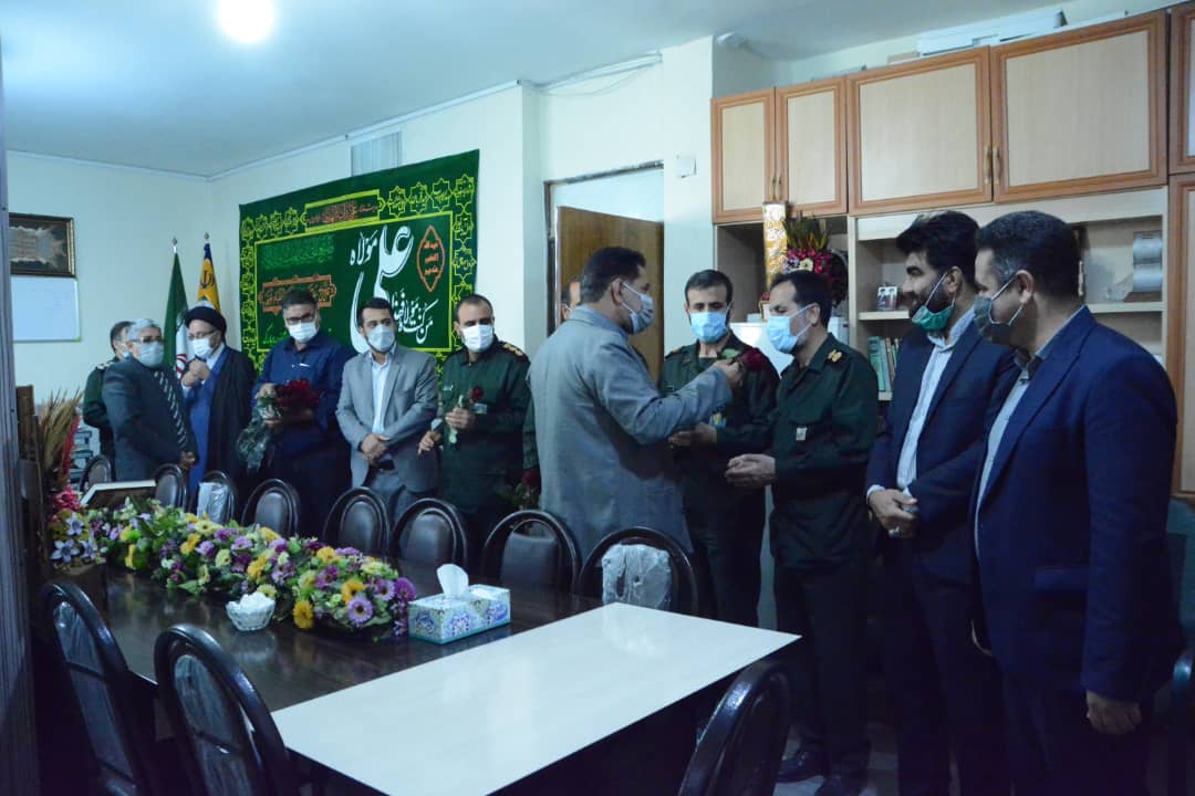 دیدار مسئولان دانشگاه آزاد ممسنی با فرمانده سپاه ناحیه ممسنی