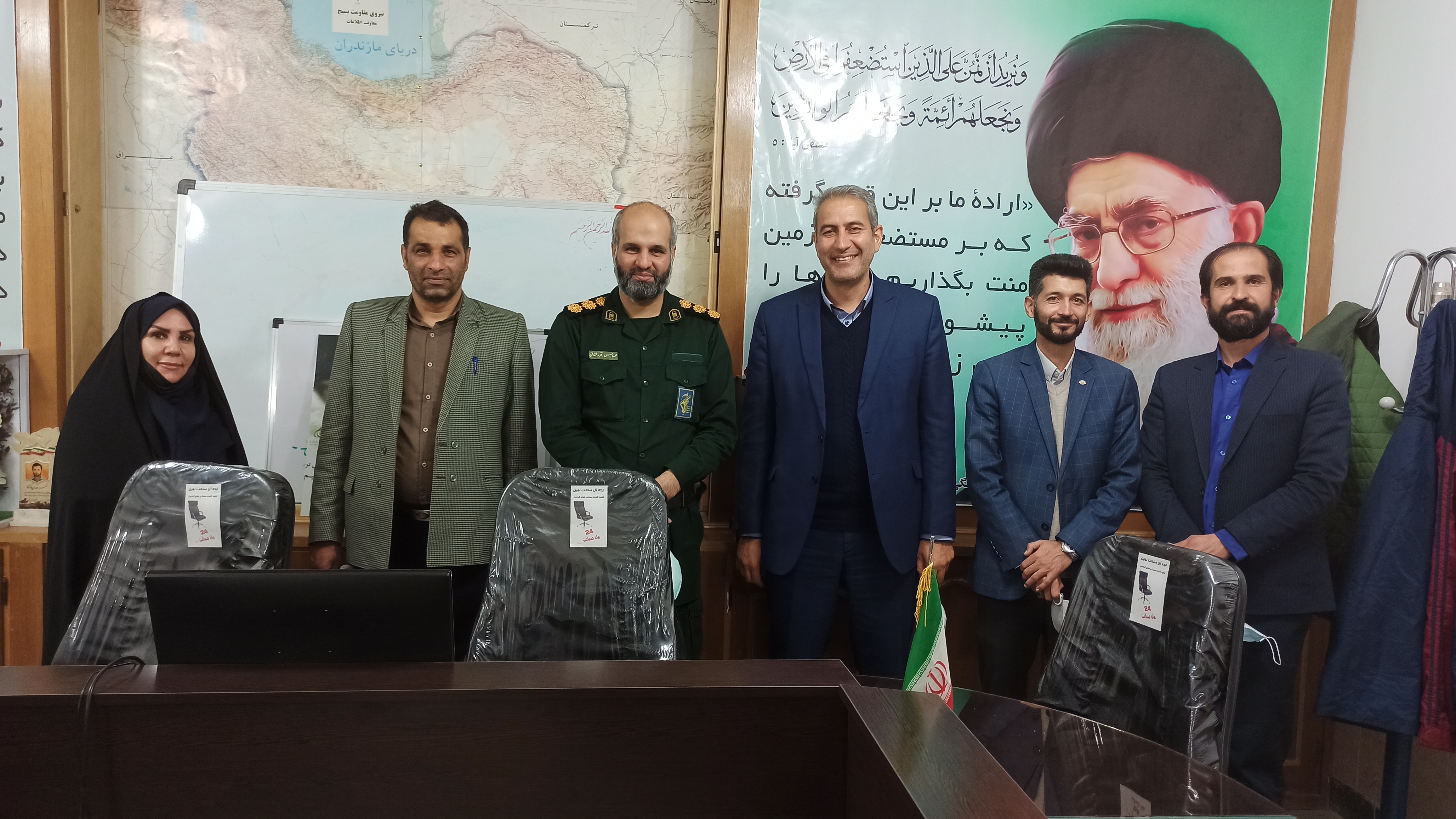 دیدار مسئولان دانشگاه آزاد آباده با فرمانده سپاه ناحیه آباده
