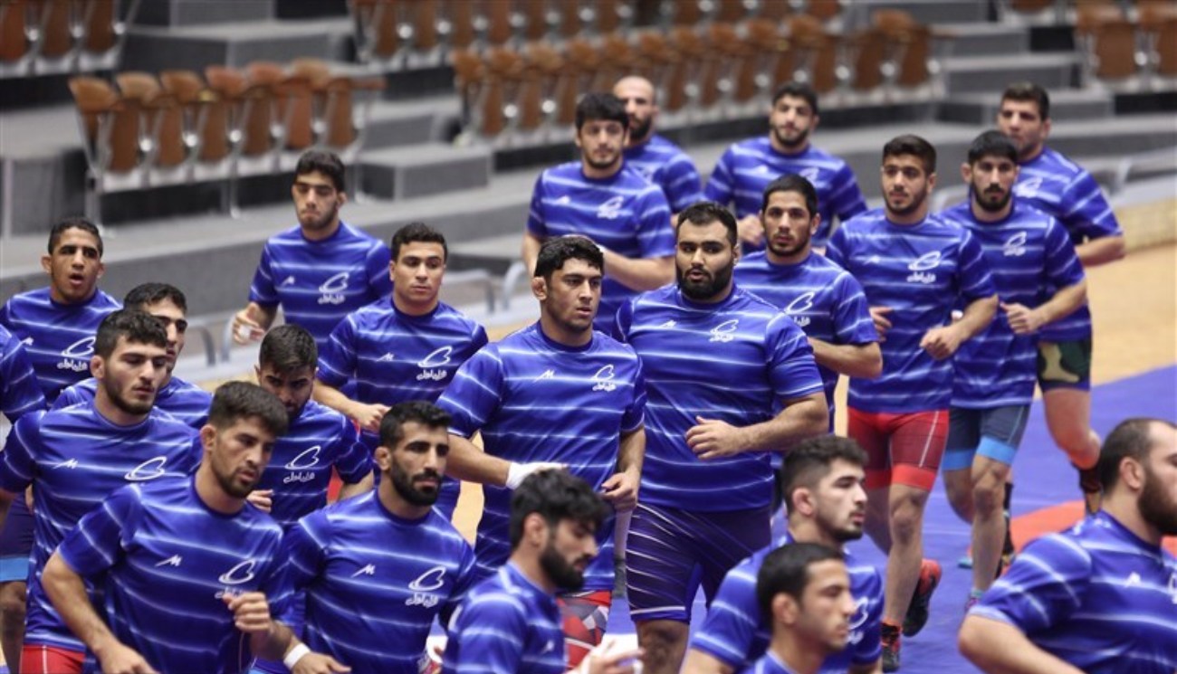تمرین تیم ملی کشتی آزاد