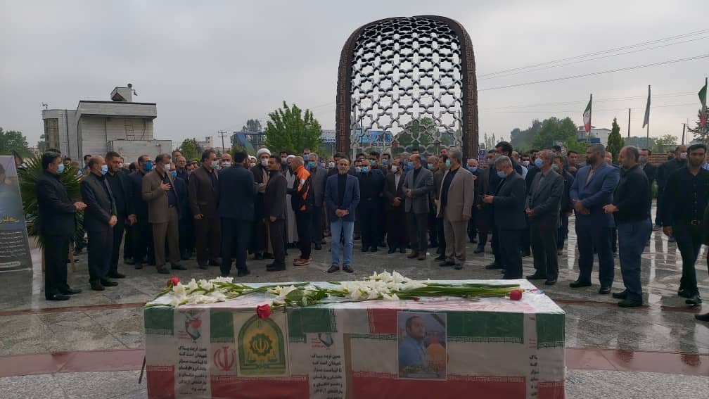 تشییع پیکر کارمند جانباز دانشگاه آزاد اسلامی مازندران