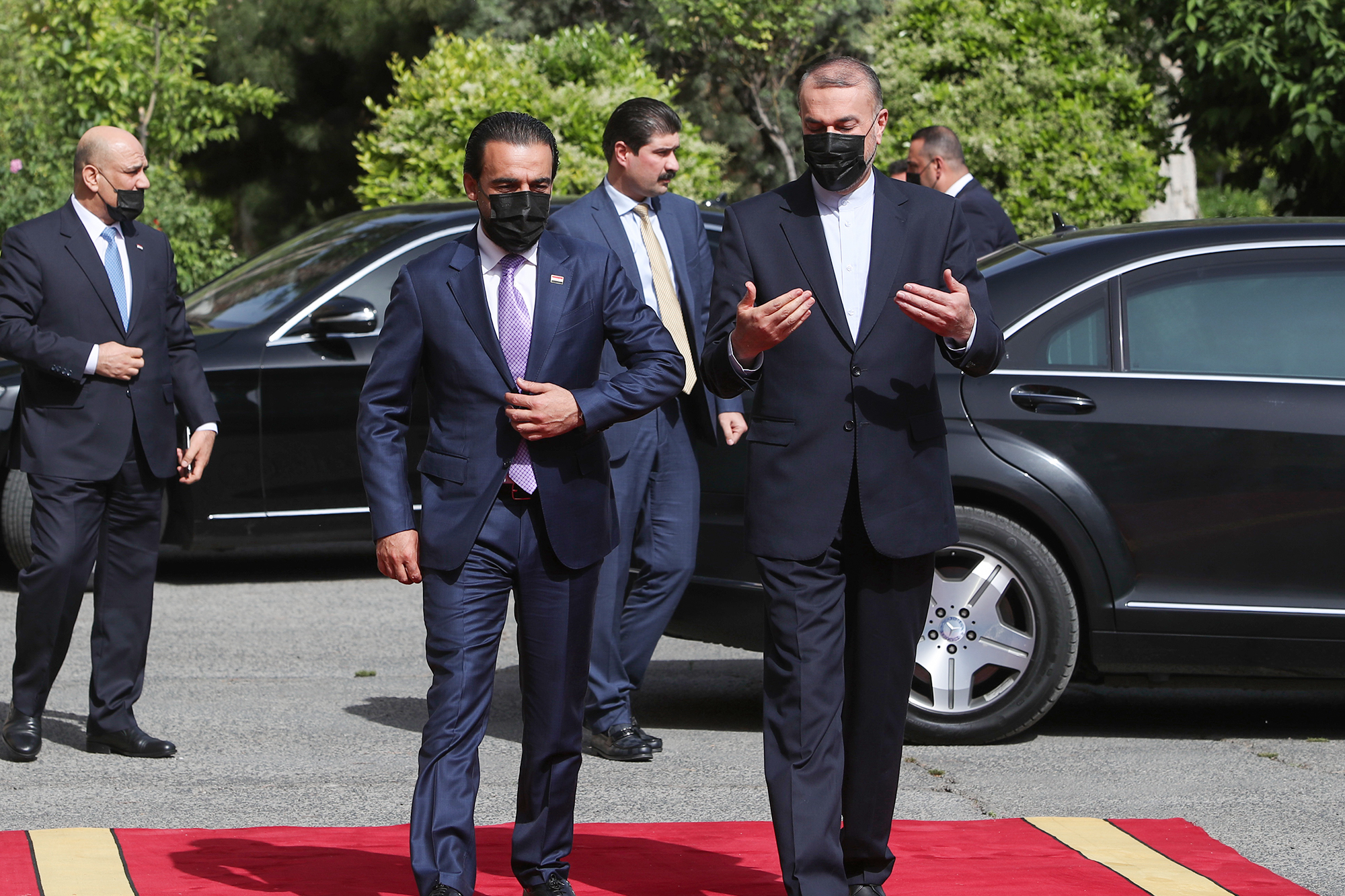 دیدار رئیس مجلس عراق با وزیر امور خارجه ایران