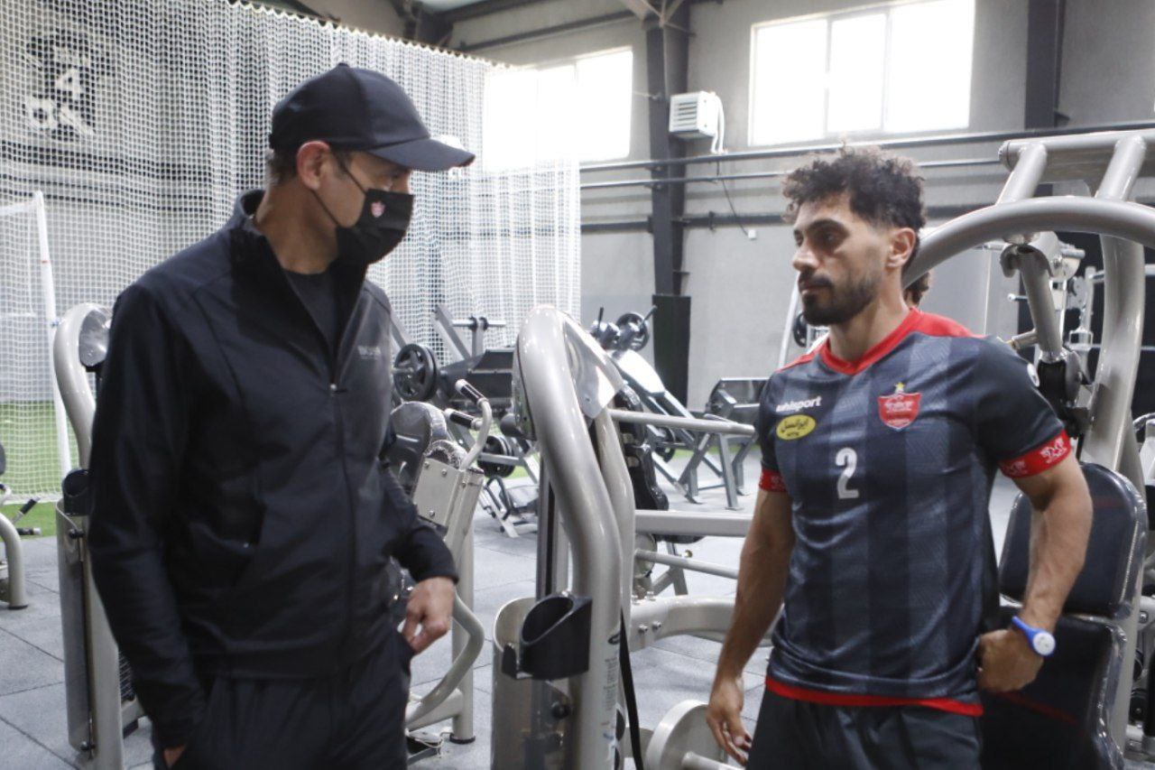امید عالیشاه یحیی گلمحمدی تمرین پرسپولیس