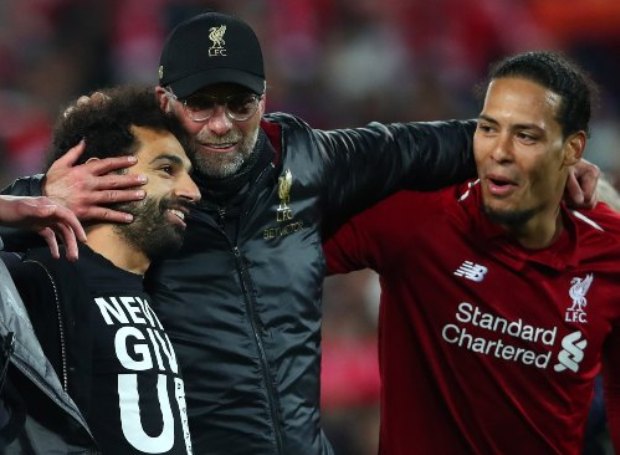 ویرجیل فن دایک یورگن کلوپ محمد صلاح
