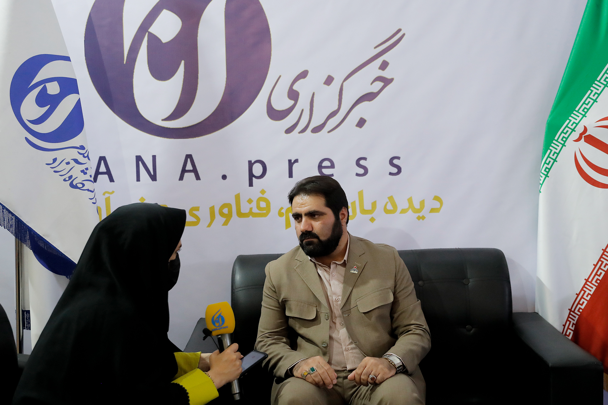 غرفه خبرگزاری آنا در روز پایانی نمایشگاه رویداد ملی عصر امید