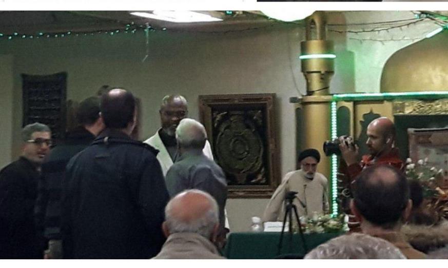 قهرمان جهان گری گودریچ از کانادا، در مسجد امام علی علیه السلام تورنتو با حضور دکتر مصباح موسوی شهادتین گفت و مسلمان شد..jpg