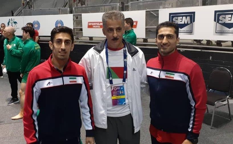 سعید رضا کیخا و عبدالله جامعی، دو ملیپوش ژیمناستیک ایران، محمدرضا خیرخواه.jpg