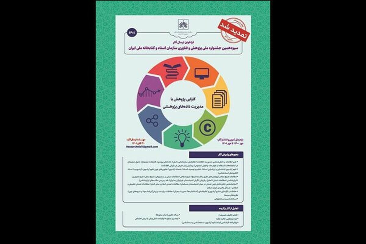 اختتامیه سیزدهمین جشنواره ملی پژوهش و فناوری برگزار میشود