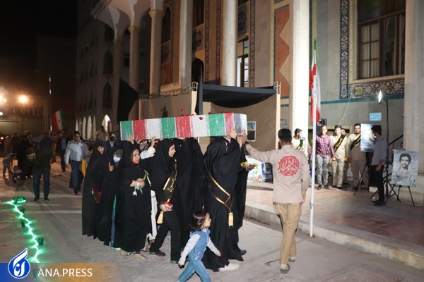 استقبال از شهدای گمنام جنگ تحمیلی در دانشگاه آزاد بندرعباس