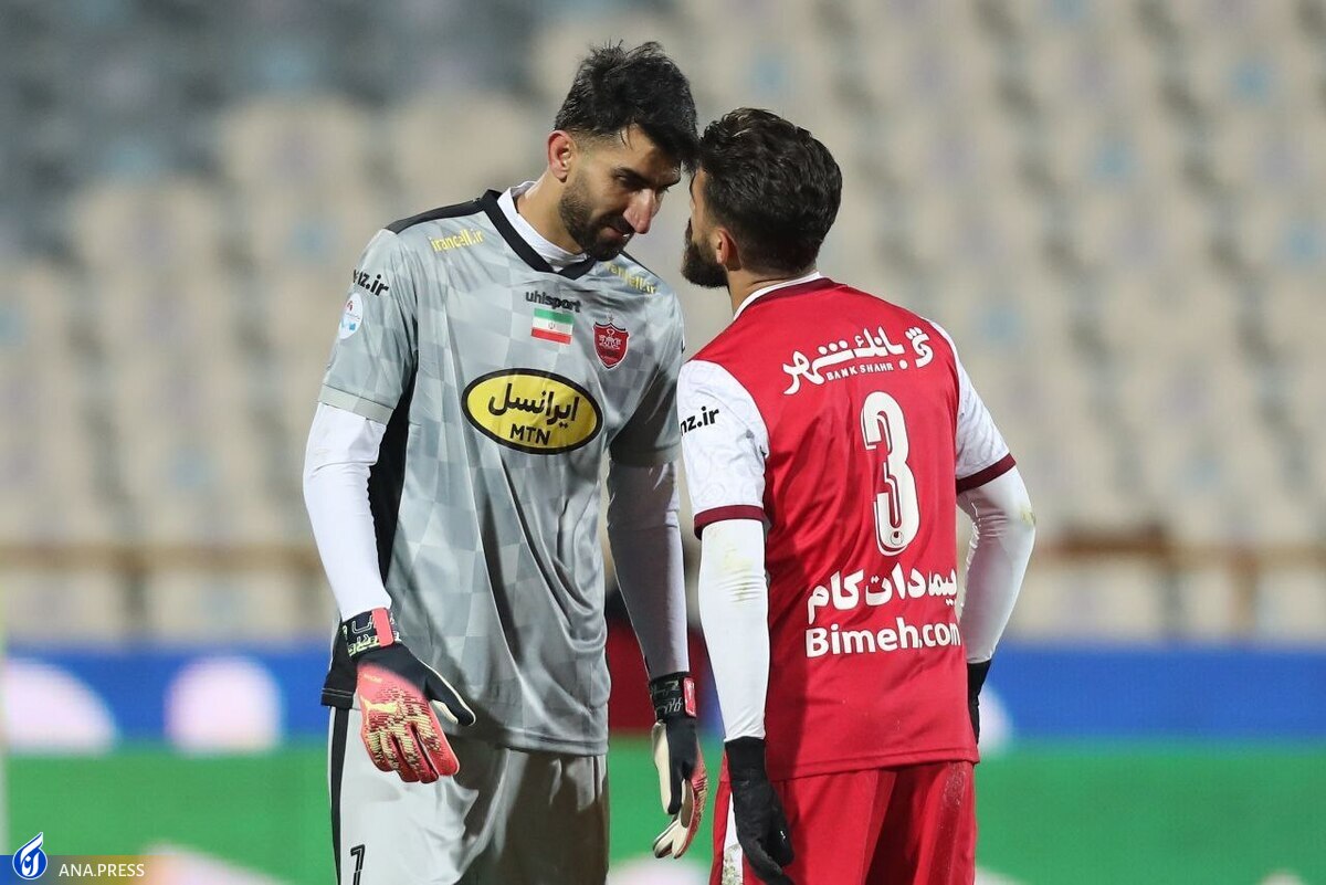 تب و تاب دیدنی بیرانوند روی نیمکت پرسپولیس+تصاویر