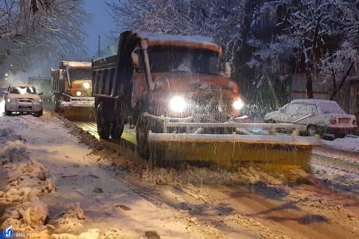 اولویت برفروبی معابر بزرگ و درجه یک شهر تهران است