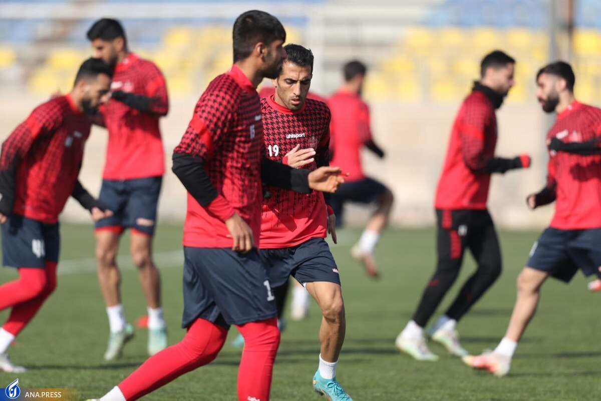 تمرین تاکتیکی پرسپولیس بعد از جلسه فنی 