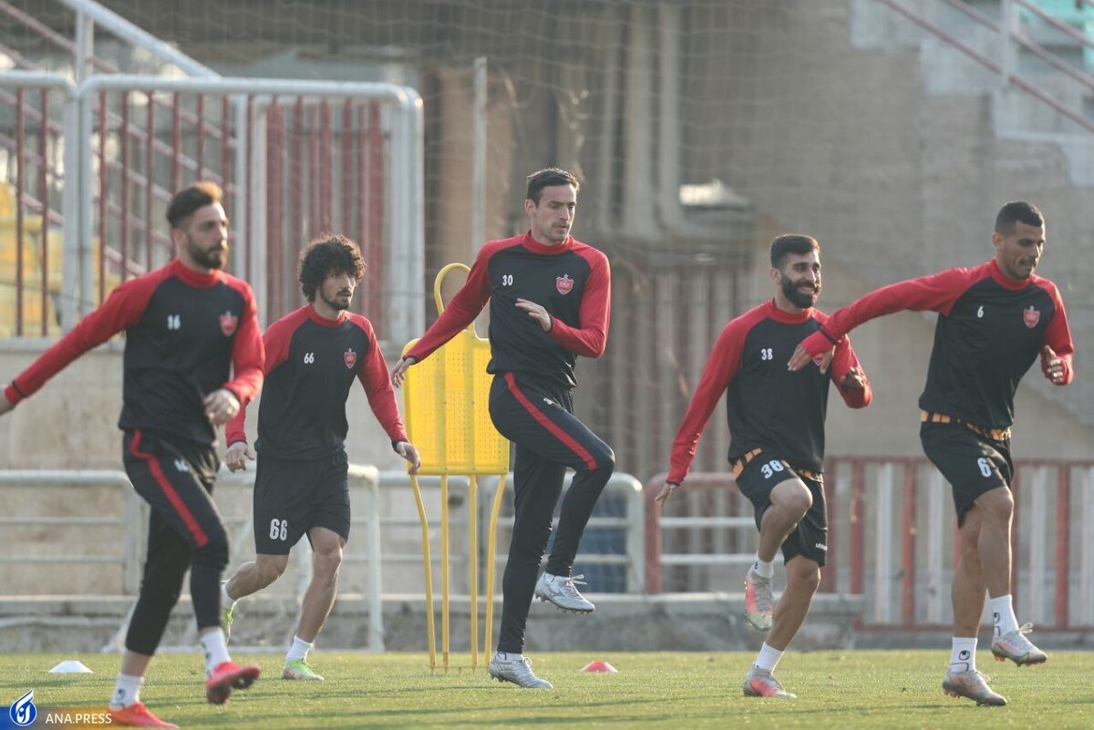 پرسپولیس جز یک نفر با همه نفرات تمرین کرد
